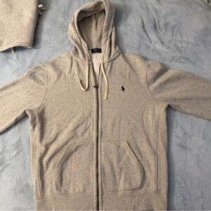 Ralph Lauren Light Gray Zip-Up Men's Sweater and matching pants